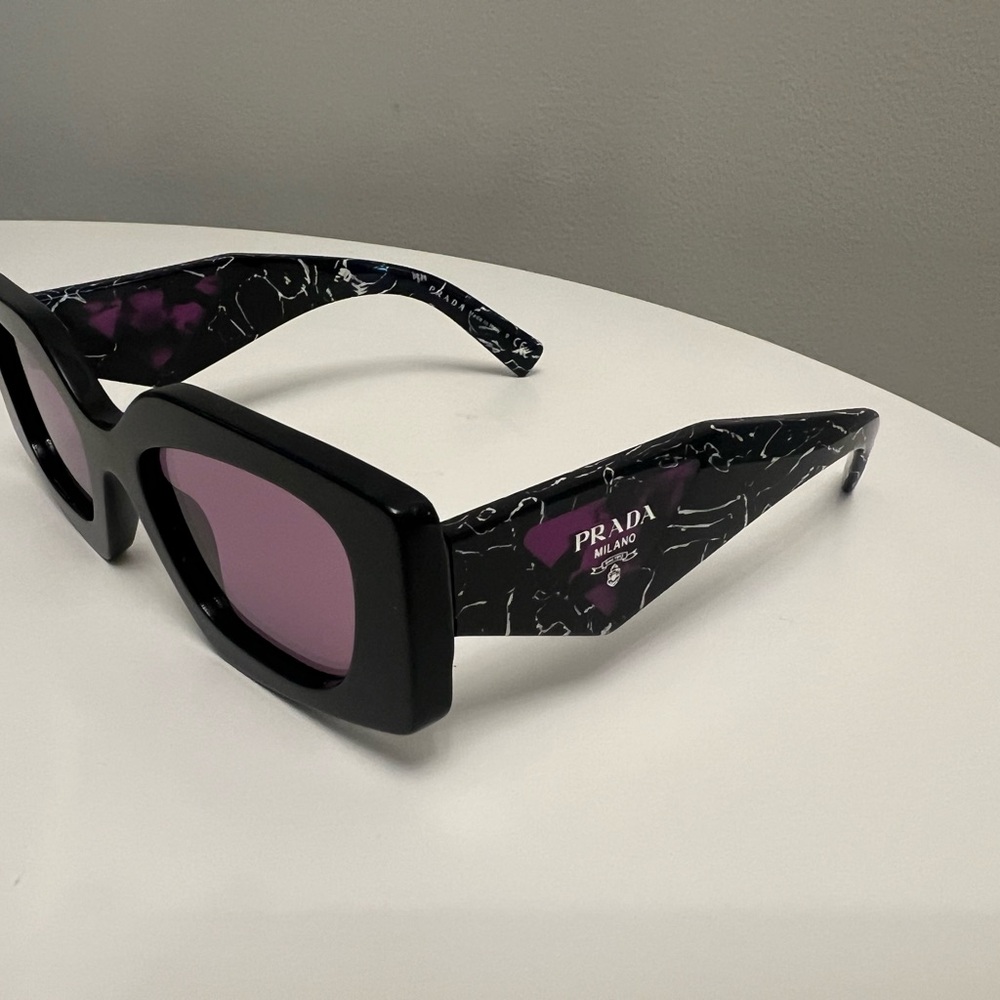 Prada Marble Black and Purple Sunglasses